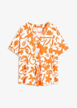 Blouse imprimée en viscose fluide