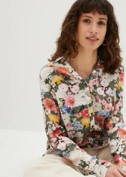 Blouse longue en viscose fluide
