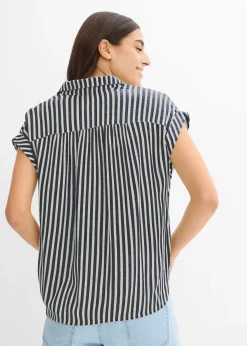 Blouse manches courtes en viscose fluide