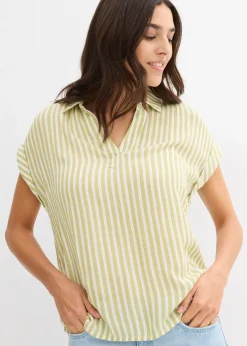 Blouse manches courtes en viscose fluide