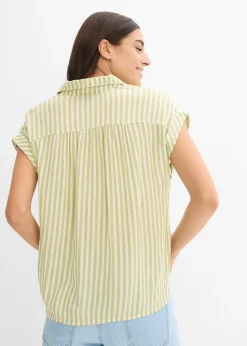 Blouse manches courtes en viscose fluide