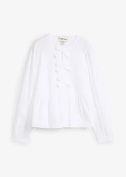 Blouse ornée de nœuds
