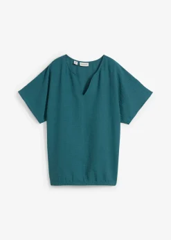 Blouse oversize à base élastiquée