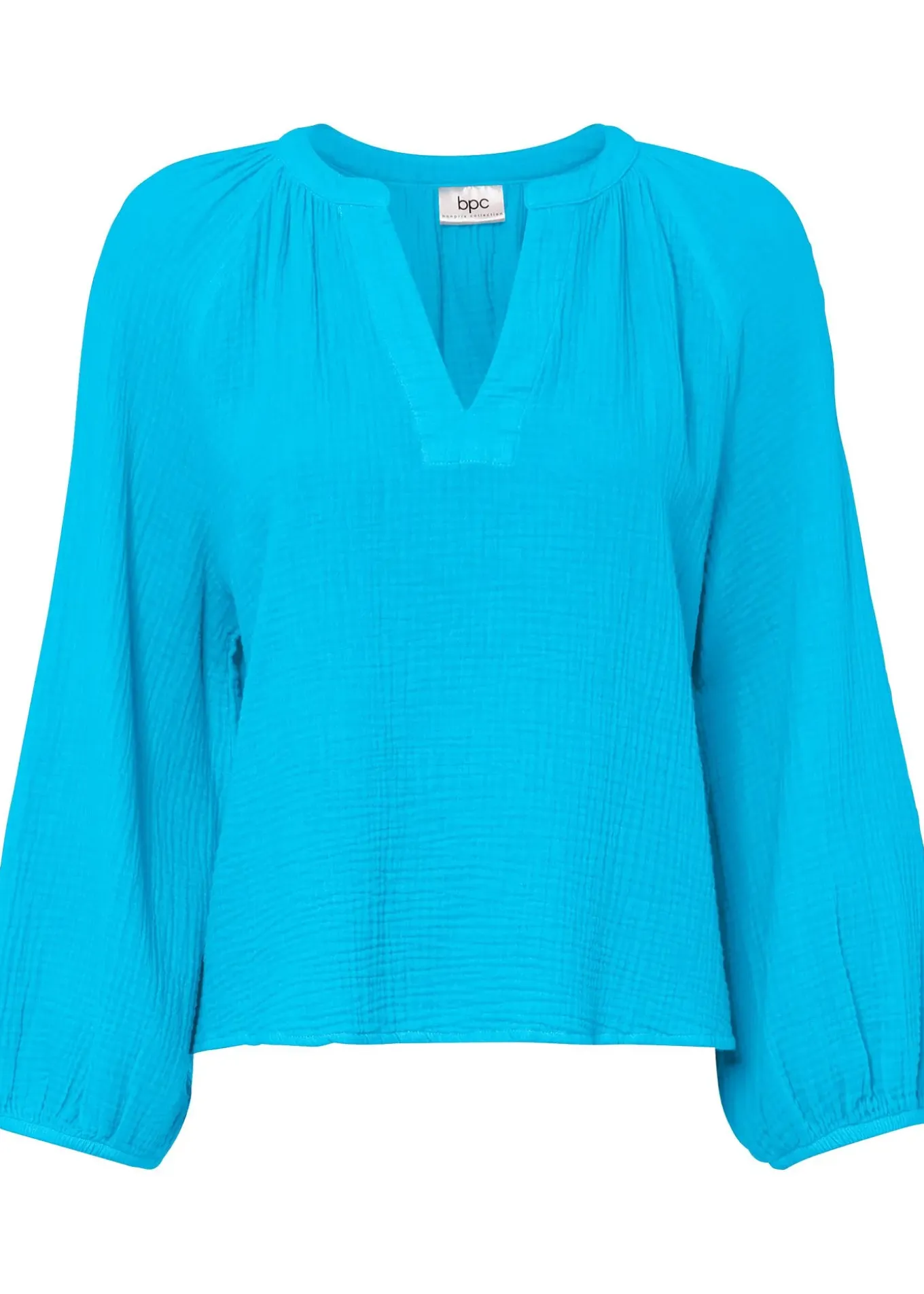 Blouse oversize en gaze de coton
