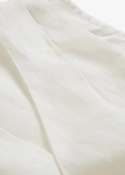 Blouse sans manches 100 % lin à encolure croisée