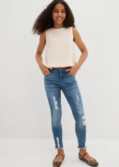 Blouse sans manches en lin mélangé rafraîchissant