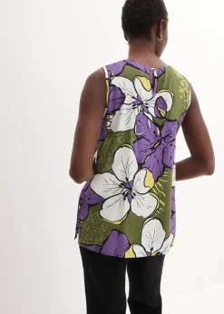 Blouse sans manches en viscose