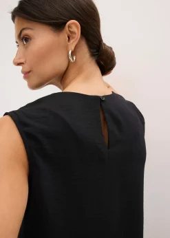 Blouse sans manches nouée sur le côté