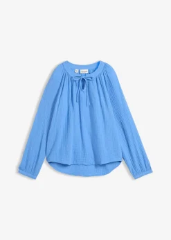 Blouse T-shirt en gaze de coton