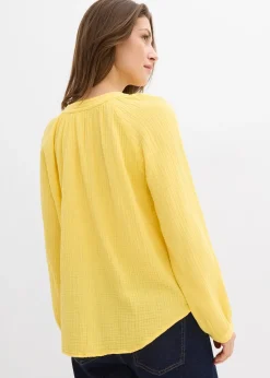 Blouse T-shirt en gaze de coton