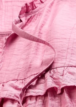 Blouse volantée en viscose mélangée