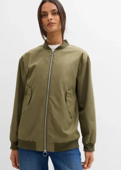 Blouson aviateur large à doublure léopard