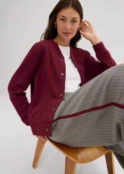 Blouson boutonné en molleton