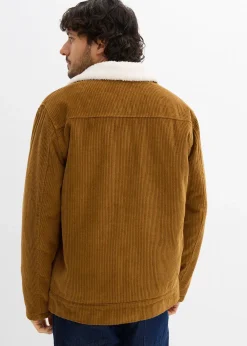 Blouson en velours côtelé doublé sherpa