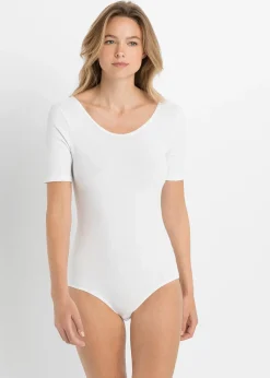 Body coton manches coude
