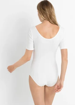 Body coton manches coude