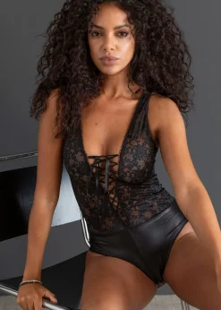 Body ouvert avec wet look