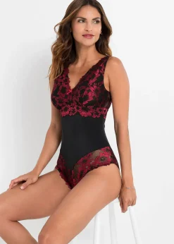 Body sans armatures à dentelle florale