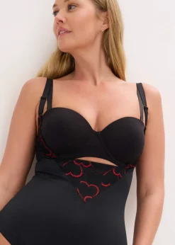 Body sculptant avec dentelle, maintien léger