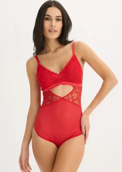 Body-string à dentelle cœurs