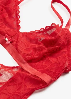Body-string à dentelle cœurs