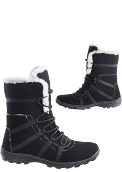 Boots fourrées à lacets