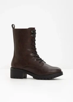 Boots lacées et doublées