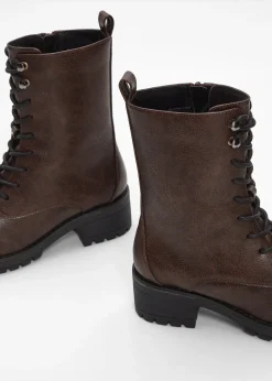 Boots lacées et doublées
