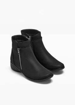 Bottines à fermeture zippée