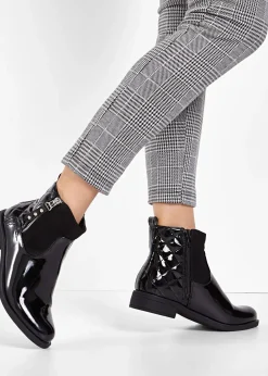 Bottines aspect verni