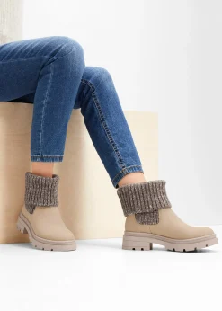 Bottines Chelsea à empiècement maille