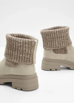 Bottines Chelsea à empiècement maille