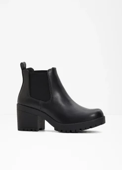 Bottines Chelsea à talon carré