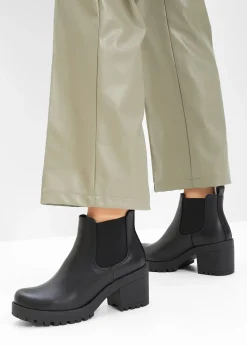 Bottines Chelsea à talon carré