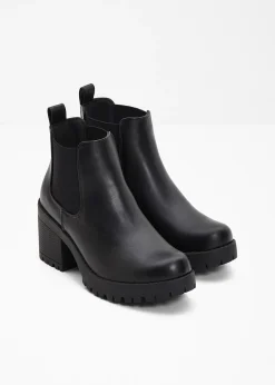Bottines Chelsea à talon carré