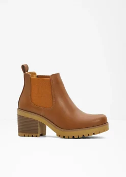 Bottines Chelsea à talon carré