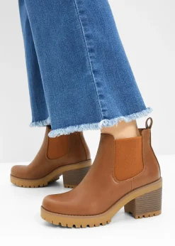 Bottines Chelsea à talon carré