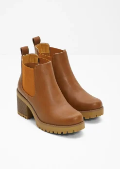 Bottines Chelsea à talon carré