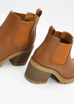 Bottines Chelsea à talon carré