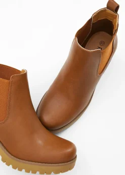 Bottines Chelsea à talon carré