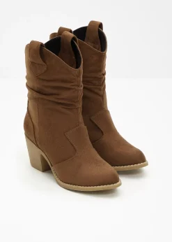 Bottines western à fronces