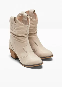 Bottines western à fronces