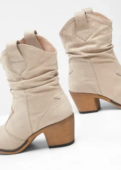 Bottines western à fronces