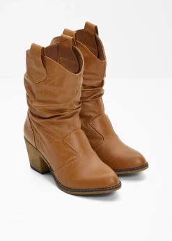Bottines western à fronces
