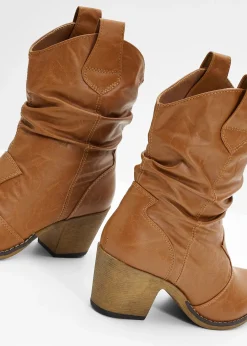 Bottines western à fronces