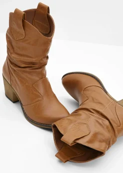 Bottines western à fronces