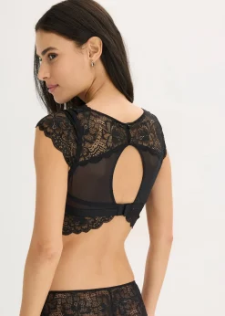 Brassière à dentelle florale, sans armatures