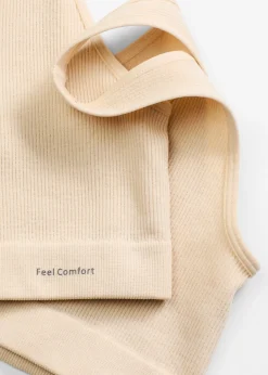 Brassière côtelée sans couture Feel Comfort