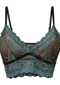 Brassière en dentelle bicolore