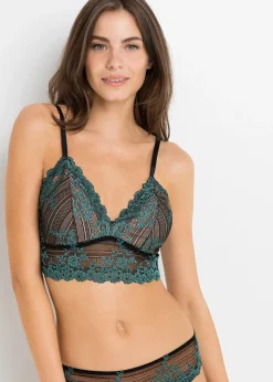 Brassière en dentelle bicolore